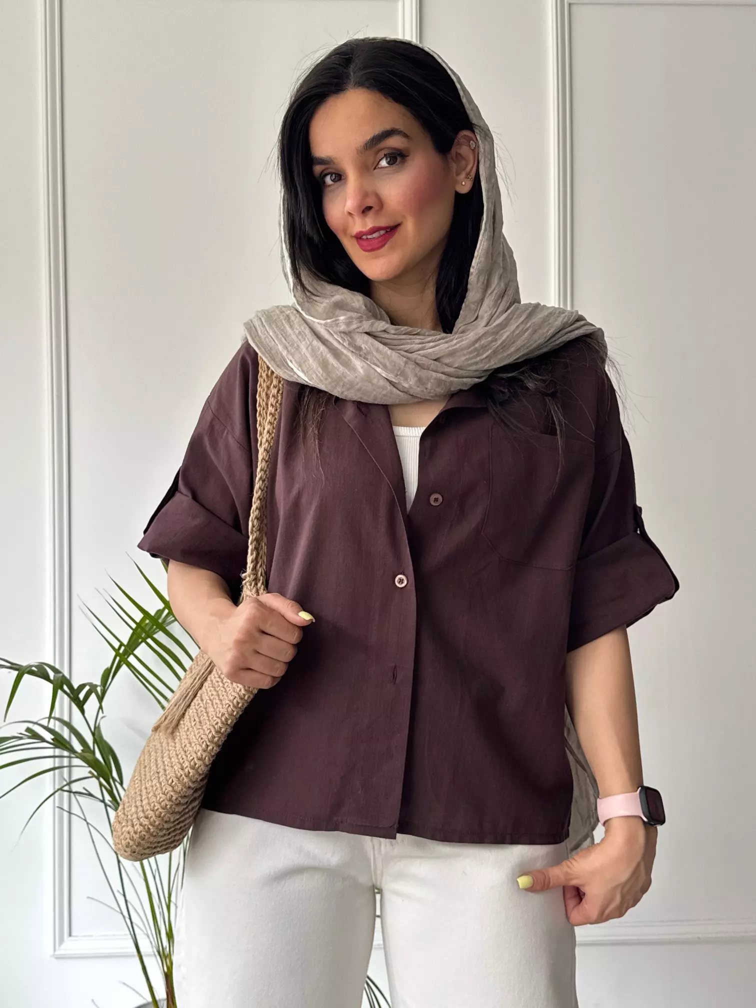 مانتو شومیزی باکسی سایه